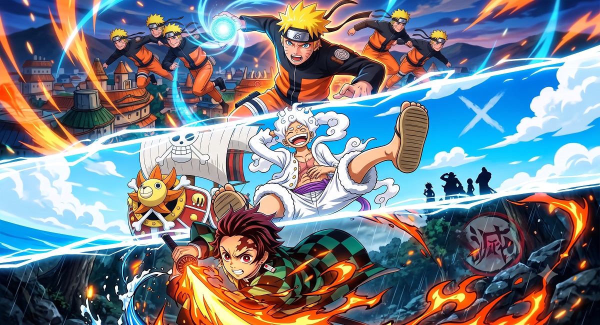 Naruto vs One Piece vs Demon Slayer